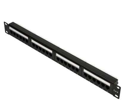 Akcesorium do szafy RACK ExtraLink  Patchpanel 24p 19" 1U UTP 6 półka (czarna)